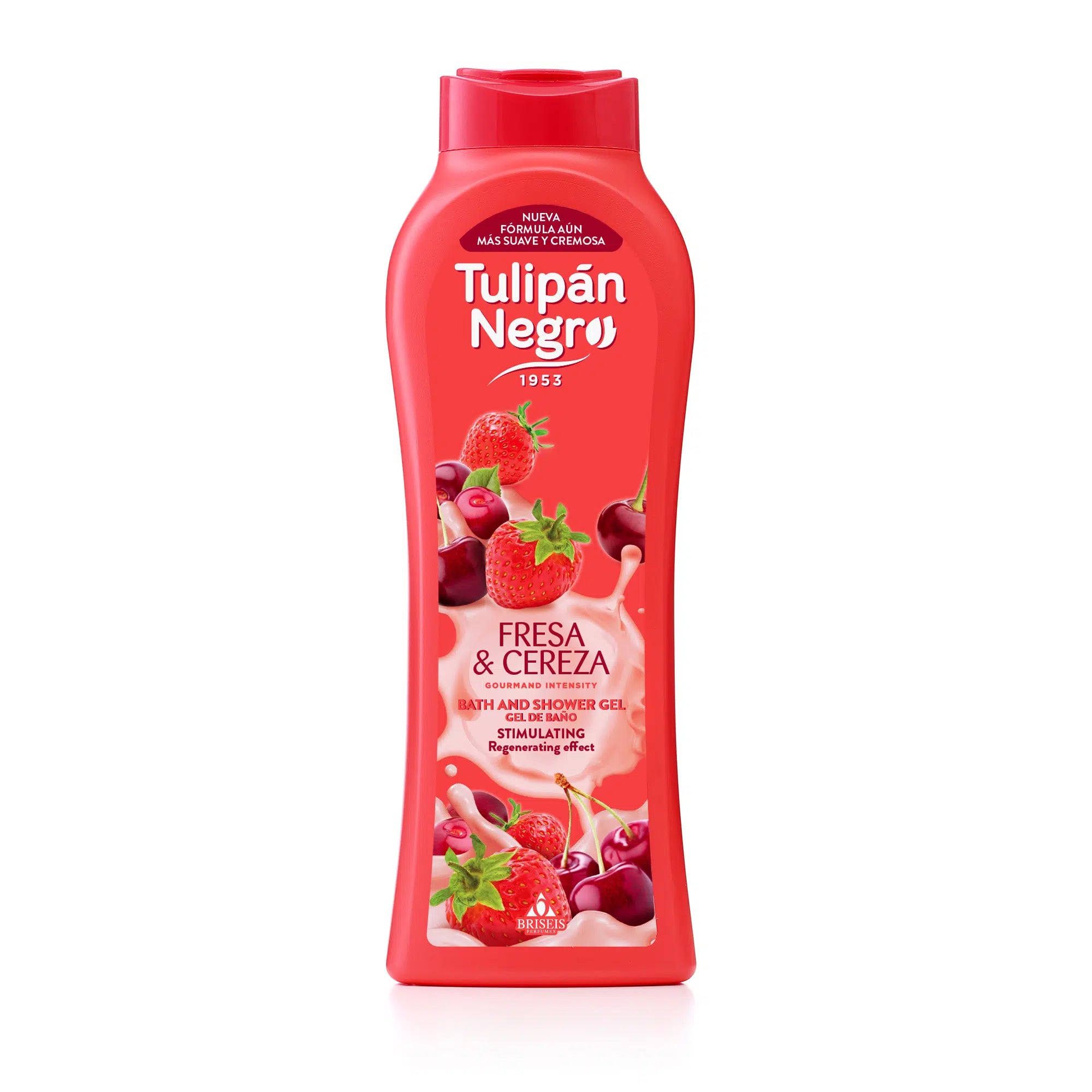 Gel de dus Tulipan Negro Fresa & Cereza 650 ml (Capsuni & Cirese)