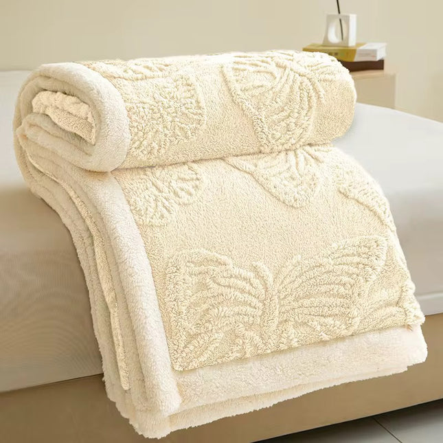 Patura Groasa Cocolino - Pufoasa Cu Blanita 230x200 - Crem