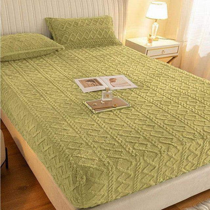Set Husa Pufoasa de Pat Cocolino cu Elastic 180x200cm+2 Fete de Perna - Casa Super