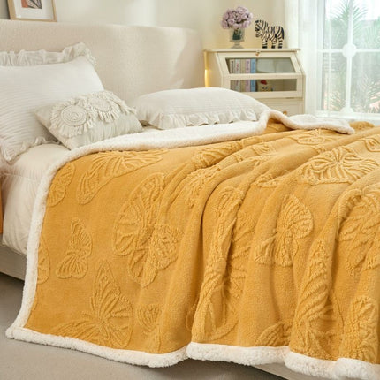 Patura Groasa Cocolino - Pufoasa Cu Blanita 230x200 - Galben