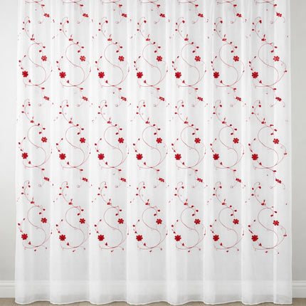 Perdea din In Model Margarete Brodate 2,7m x 4m - Gata Cusuta cu Tiv si Rejansa Cod PIV5