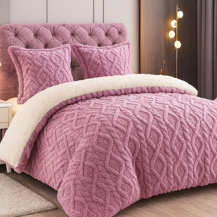 Pilota Groasa Cocolino Cu Blanita 200x230 Model Tricot Cu Blanita 5Kg + 2 Fete Perna-Lila