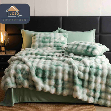 Lenjerie Premium Pentru Pat Dublu Blanita de Iepure 6 Piese | Cod IEP 13