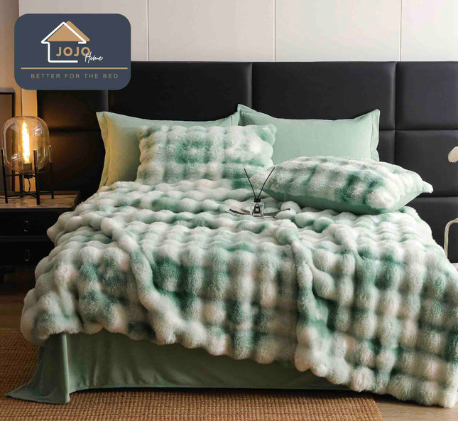 Lenjerie Premium Pentru Pat Dublu Blanita de Iepure 6 Piese | Cod IEP 13