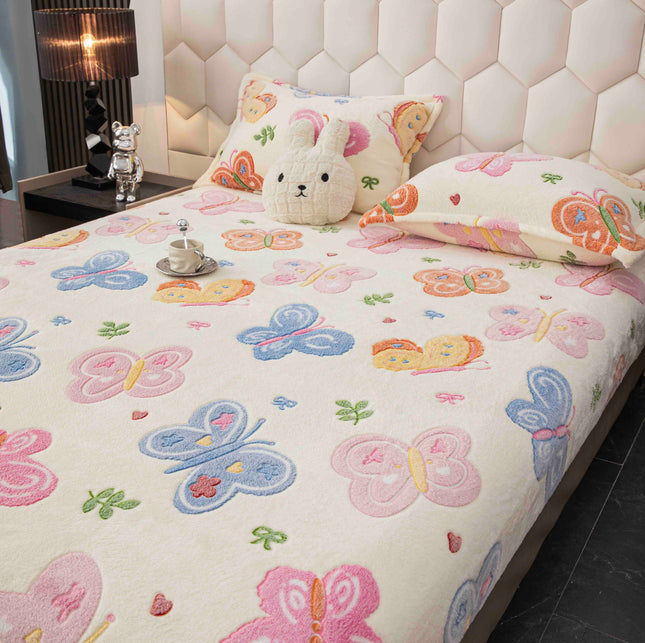 Husa Cocolino cu elastic + 2 fete de perna, pat dublu Cod HCJ01