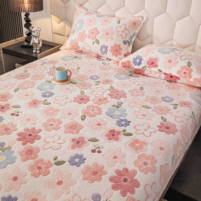 Husa Cocolino cu elastic + 2 fete de perna, pat dublu Cod HCJ04