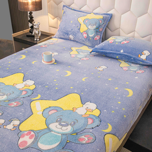 Husa Cocolino cu elastic + 2 fete de perna, pat dublu Cod HCJ05