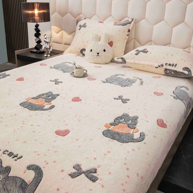 Husa Cocolino cu elastic + 2 fete de perna, pat dublu Cod HCJ06