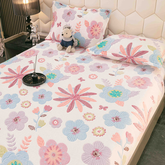 Husa Cocolino cu elastic + 2 fete de perna, pat dublu Cod HCJ07