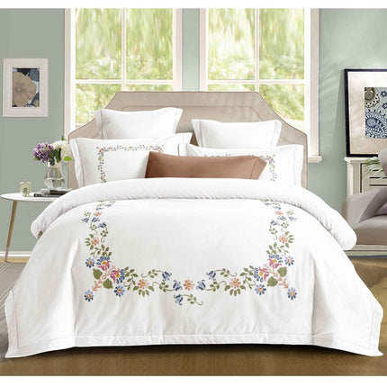 Lenjerie Din Bumbac Soft Touch Premium Cu Elastic - Eleganta Florala