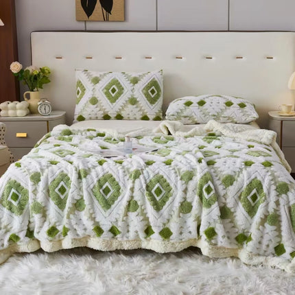 Patura Cocolino Astra Premium Sherpa – 200×230 – Pufoasa si Calduroasa - Verde