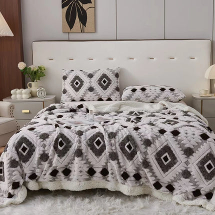 Patura Cocolino Astra Premium Sherpa – 200×230 – Pufoasa si Calduroasa - Gri inchis