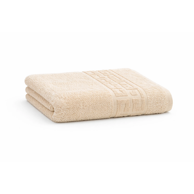 Prosop Baie Bumbac 100%, 500g/mp, Model Grecesc - Crem