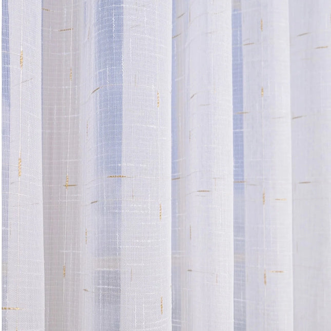 Perdea din In Gold Touch 2,7m x 4m - Gata Cusuta cu Tiv si Rejansa Cod PIV1