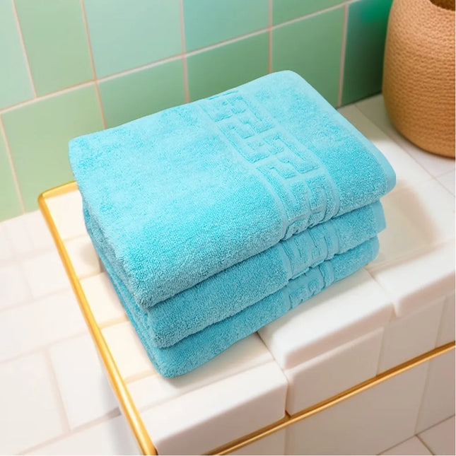 Prosop de Lux 70x130 100% Bumbac Pieptanat 650 g/mp- Bleu - Casa Super