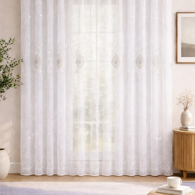 Perdea din In Elegance 2.5m inaltime x 3m latime - Gata Cusuta cu Tiv si Rejansa