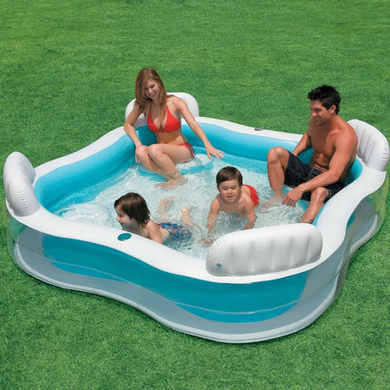 Piscina gonflabila cu Intex cu 4 scaune *Family Lounge* 229 x 229 x 66 cm