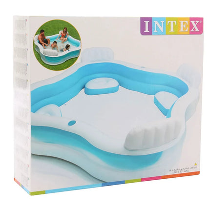 Piscina gonflabila cu Intex cu 4 scaune *Family Lounge* 229 x 229 x 66 cm