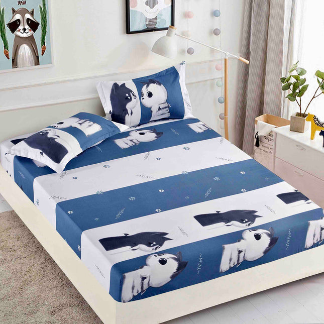Huse de Pat Bumbac Finet cu Elastic-3 Piese 180x200| Cod Casa57 - Casa Super