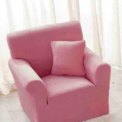 Husa Fotoliu din Catifea - cu Elastic - Roz pastel - Casa Super