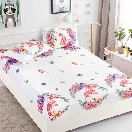 Huse de Pat Bumbac Finet cu Elastic-3 Piese 180x200| Cod Casa56 - Casa Super