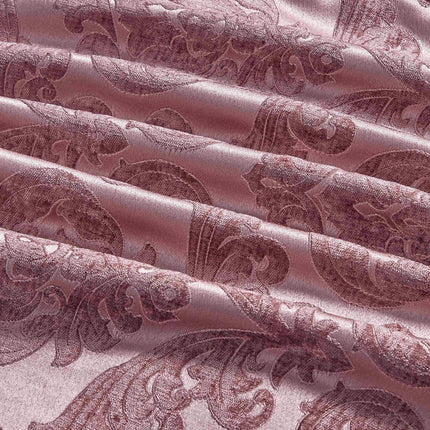 Set Exclusivist Jacquard – Lenjerie 7 Piese cu Pilota Premium si Perna Inclusa - Roz Antic Opulent - Casa Super