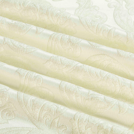 Set Exclusivist Jacquard – Lenjerie 7 Piese cu Pilota Premium si Perna Inclusa - Crem Ivory - Casa Super