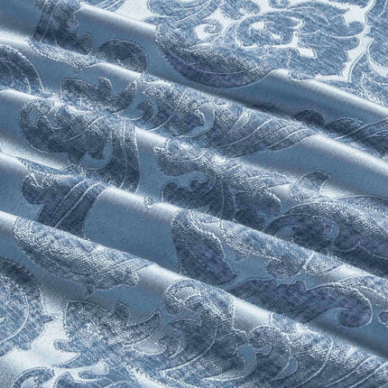Set Exclusivist Jacquard – Lenjerie 7 Piese cu Pilota Premium si Perna Inclusa - Albastru Regal - Casa Super
