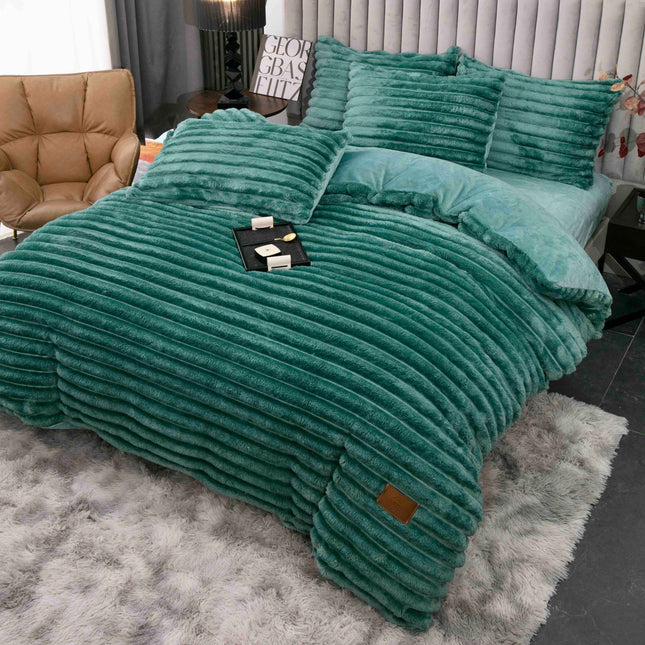 Set Lenjerie de Pat 4 Piese Cocolino - Moale, Călduros și Elegant - Casa Super