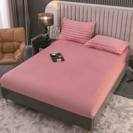Set Lenjerie de Pat 4 Piese Cocolino - Moale, Călduros și Elegant - Roz Pastel - Casa Super