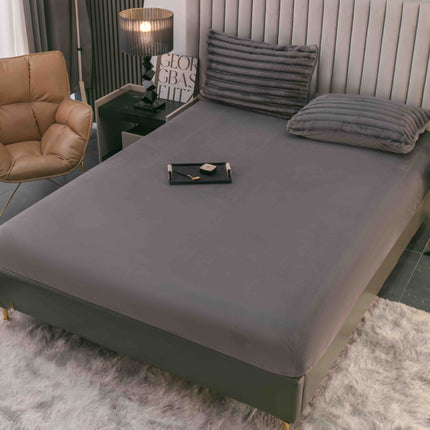 Set Lenjerie de Pat 4 Piese Cocolino - Moale, Călduros și Elegant - Gri Vulcanic - Casa Super