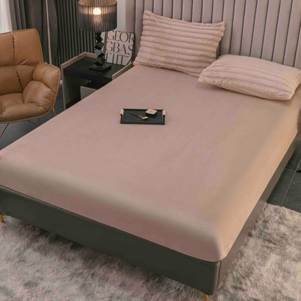 Set Lenjerie de Pat 4 Piese Cocolino - Moale, Călduros și Elegant - Bej Sofisticat - Casa Super