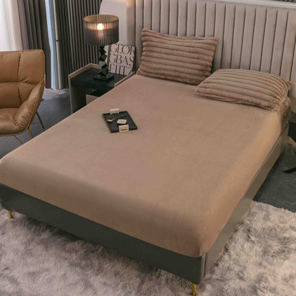 Set Lenjerie de Pat 4 Piese Cocolino - Moale, Călduros și Elegant - Maro Patinat - Casa Super