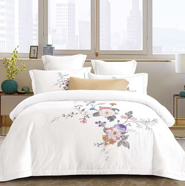 Lenjerie Din Bumbac Soft Touch Premium Cu Elastic - Gradina de pe perna