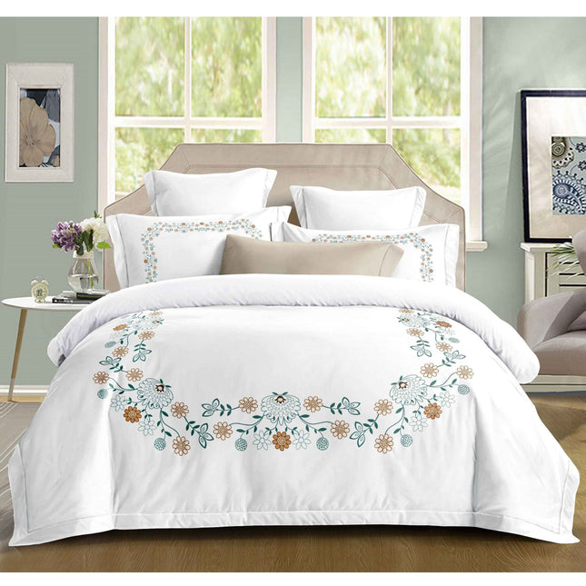 Lenjerie Din Bumbac Soft Touch Premium Cu Elastic - Dantela Florilor