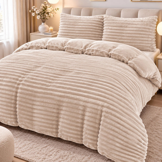 Set Lenjerie de Pat 4 Piese Cocolino - Moale, Calduros si Elegant | Cod LCR2