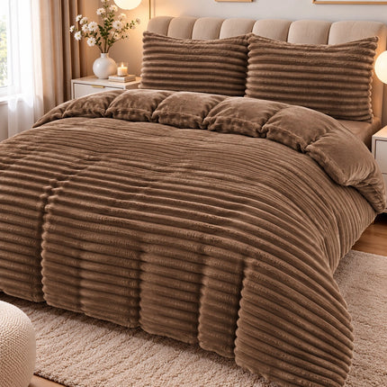 Set Lenjerie de Pat 4 Piese Cocolino - Moale, Calduros si Elegant |Cod LCR8