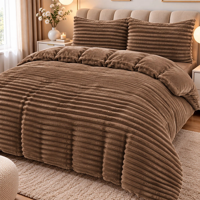 Set Lenjerie de Pat 4 Piese Cocolino - Moale, Calduros si Elegant |Cod LCR8